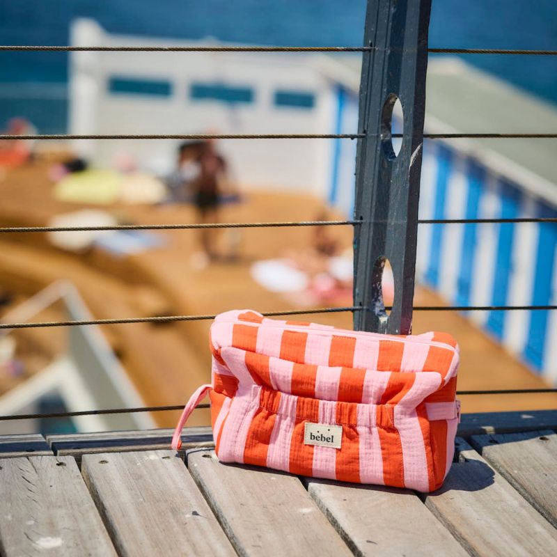 Trousse de toilette comme un bonbon Elma Rose Orange BEBEL Ambiance 3