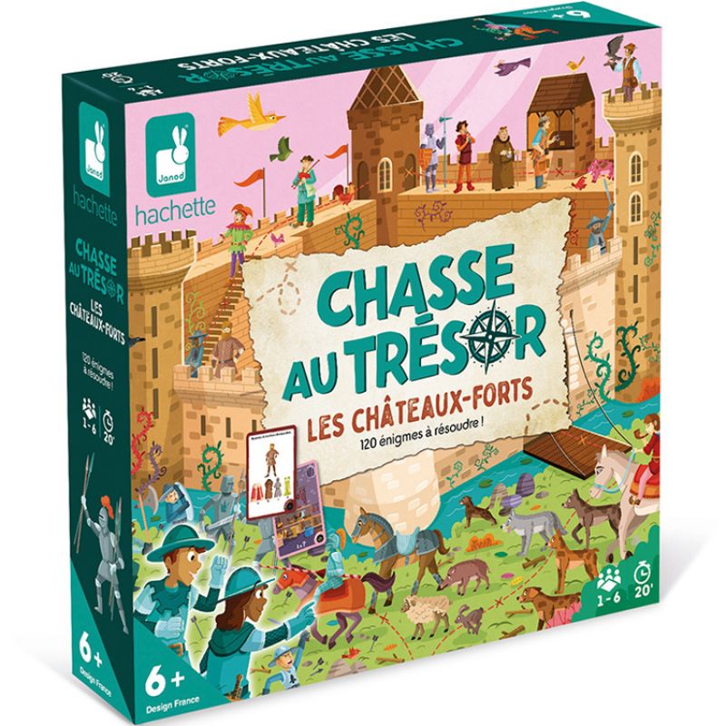 Jeu de société Chasse au trésor : les châteaux-forts Janod