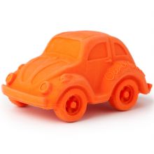 Petite voiture Coccinelle latex d'hévéa orange   par Oli & Carol