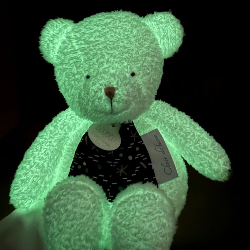 Peluche veilleuse Ours Pantin luminescent Clair de Lune (28 cm) Doudou et Compagnie Ambiance 6
