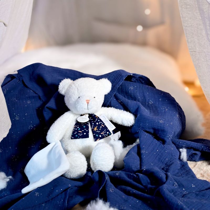 Peluche veilleuse Ours Pantin luminescent Clair de Lune (28 cm) Doudou et Compagnie Ambiance 7