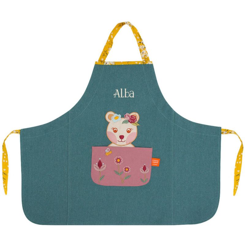 Tablier Tchikis 3 Ours personnalisable (2-6 ans) L'oiseau bateau Produit 1