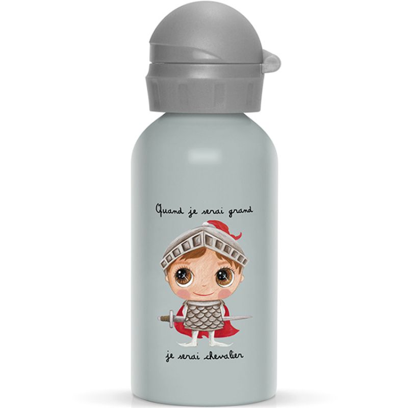 Gourde en métal Je serai Chevalier (400 ml) Isabelle Kessedjian