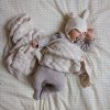 Couverture bébé en tricot Pointelle Off White  par Cam Cam Copenhagen