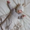 Couverture bébé en tricot Pointelle Off White  par Cam Cam Copenhagen