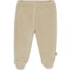 Pantalon de pyjama en velours bio Sandshell (0-3 mois : 50 à 60 cm) - Fresk