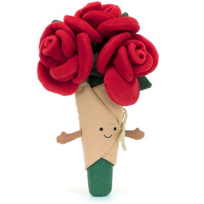 Peluche Amuseable bouquet de Rose (30 cm)  par Jellycat