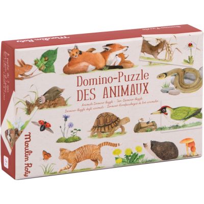 Domino-puzzle des animaux Moulin Roty