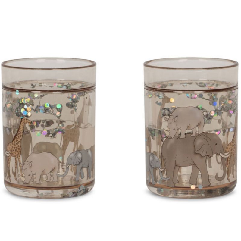 Lot de 2 gobelets à paillettes Safari Konges Slojd Produit 1