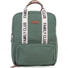 Sac à dos à langer Family club signature vert - Childhome
