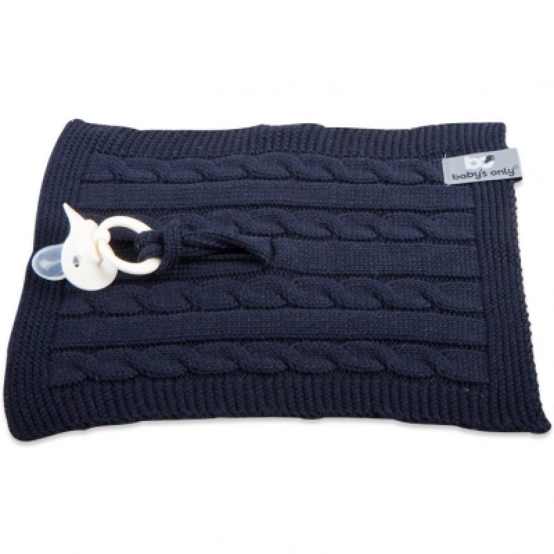 Attache sucette Cable Uni bleu marine Baby's Only
