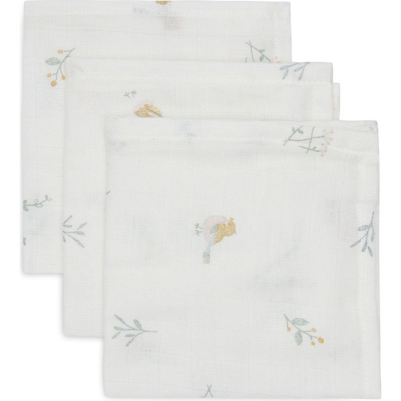 Lot de 3 mini langes en gaze de coton Lovely Birds (31 x 31 cm) Jollein Produit 1 grande taille