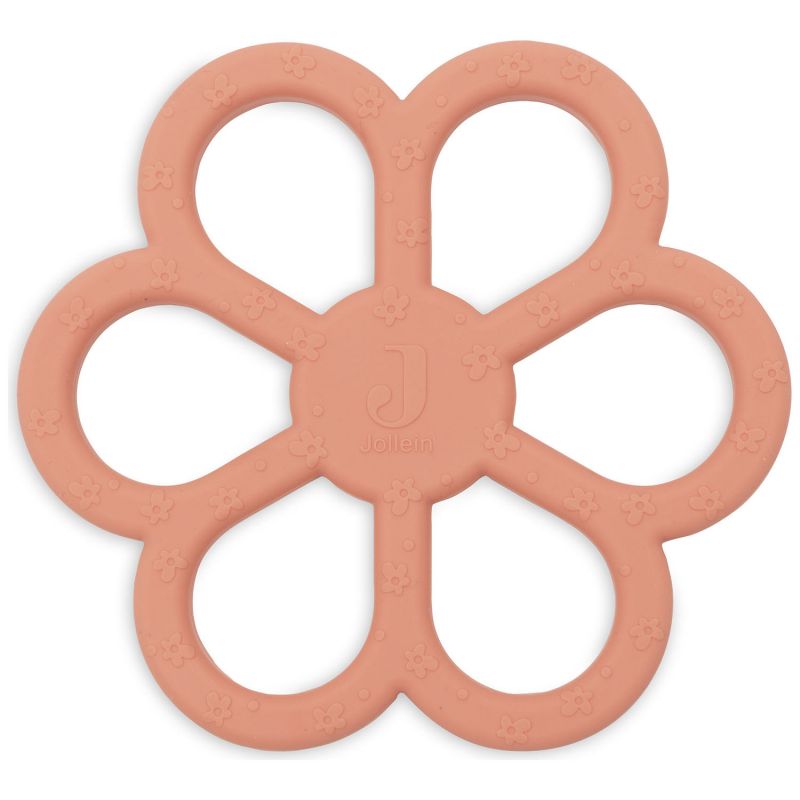 Anneau de dentition en silicone Flower Coral Rose Jollein Produit 1