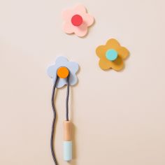 Patères murales Fleur Mix (3 pièces)