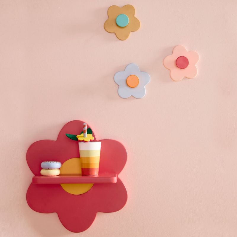 Patères murales Fleur Mix (3 pièces) Kid's Concept Ambiance 4