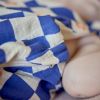 Gigoteuse été Comme un bonbon Romy (0-6 mois) damier bleu BEBEL Ambiance 3
