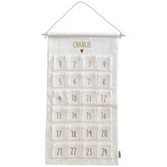 Calendrier de l'avent Gaze Ecru (personnalisable) - Atelier Wagram