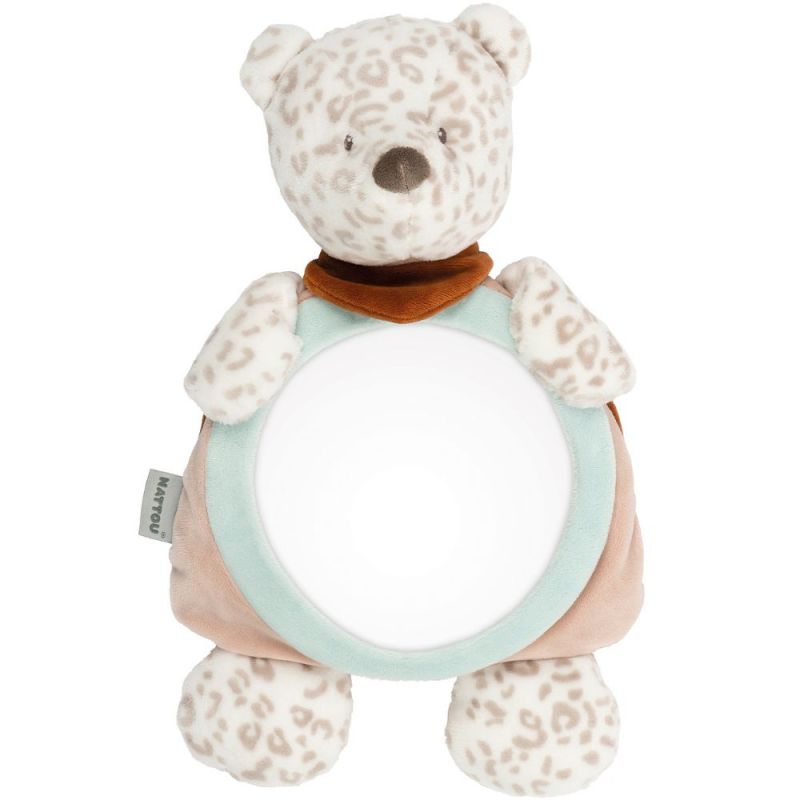 Miroir pour voiture Boris léopard des neiges Boris et Jungo Nattou