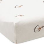 Housse Jersey Matelas à Langer Spot 50×70 Cm – Caramel Taches Noires Jollein, Douce & Extensible