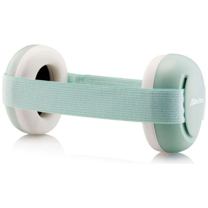 Casque anti-bruit pour bébés Blanc-Vert menthe Alecto Produit 3