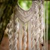 Suspension bohème macramé ivoire  par Arty Fêtes Factory