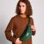 Variation Vert du produit Sac banane Sasha L Velours Sapin de la marque Hindbag