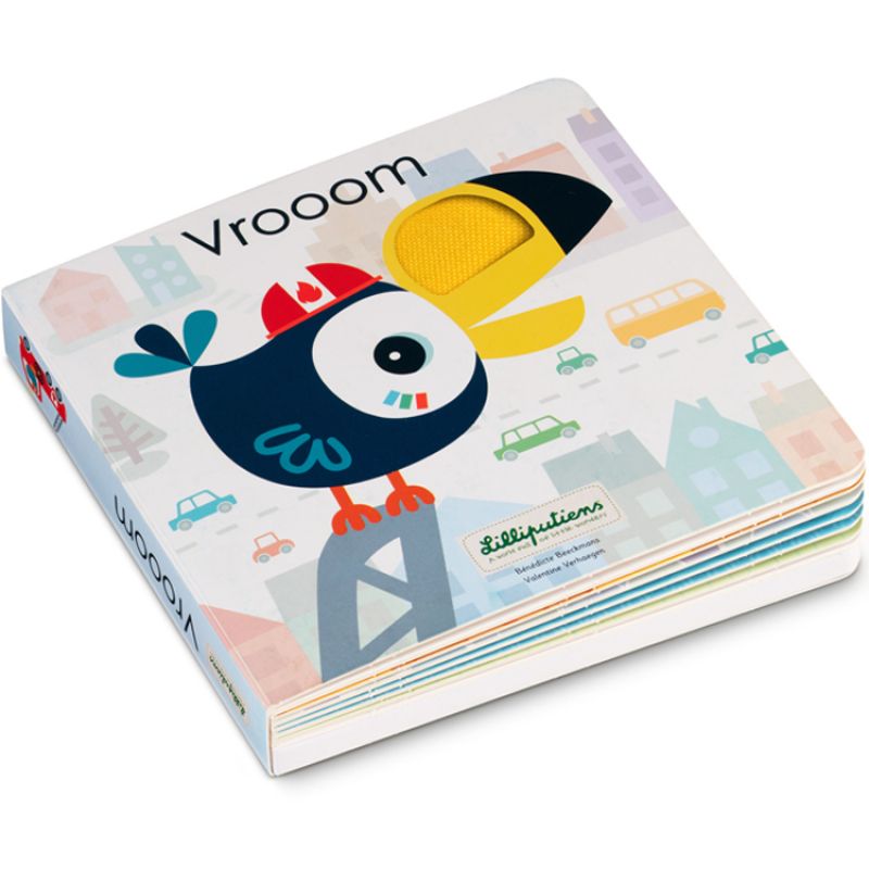 Livre bébé tactile et sonore Vrooom Lilliputiens