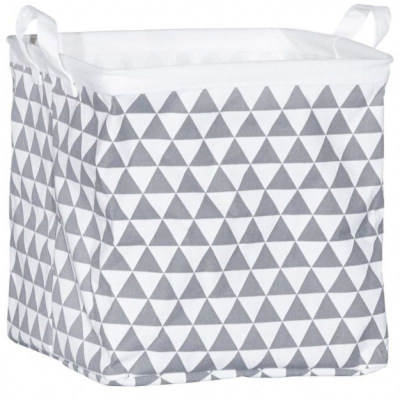 Cube de rangement triangle gris (28 x 28 x 28 cm) Sauthon