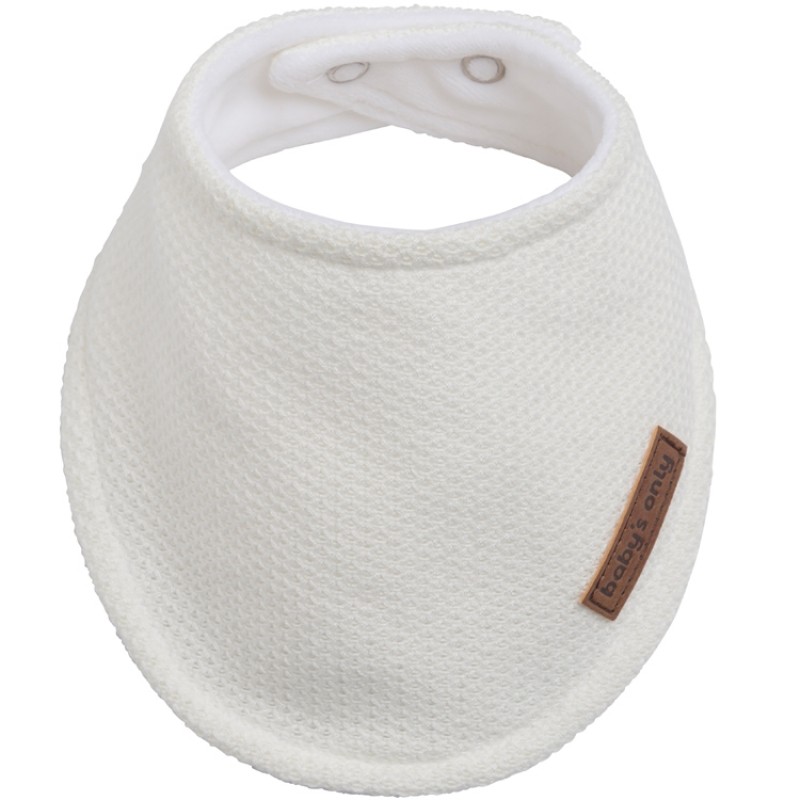 Bavoir bandana blanc Classic Baby's Only