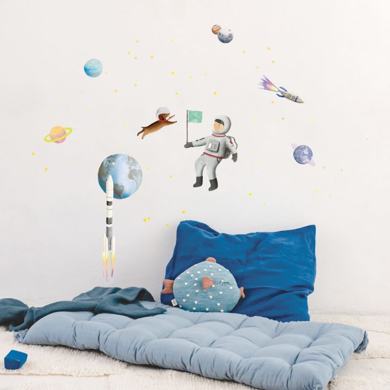 Planche stickers Espace (35 x 45 cm) Mimi'lou Produit 2