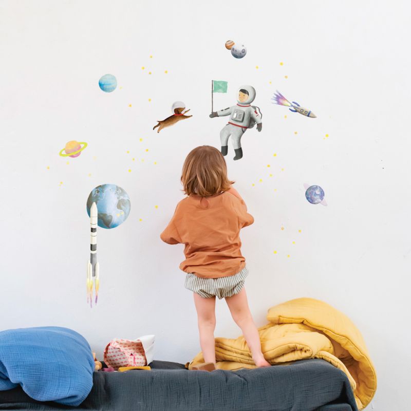 Planche stickers Espace (35 x 45 cm) Mimi'lou Ambiance 3