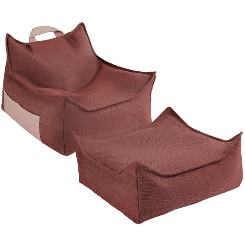 Fauteuil pouf et repose-pieds Pomegranate Outdoor Wigiwama Produit 1