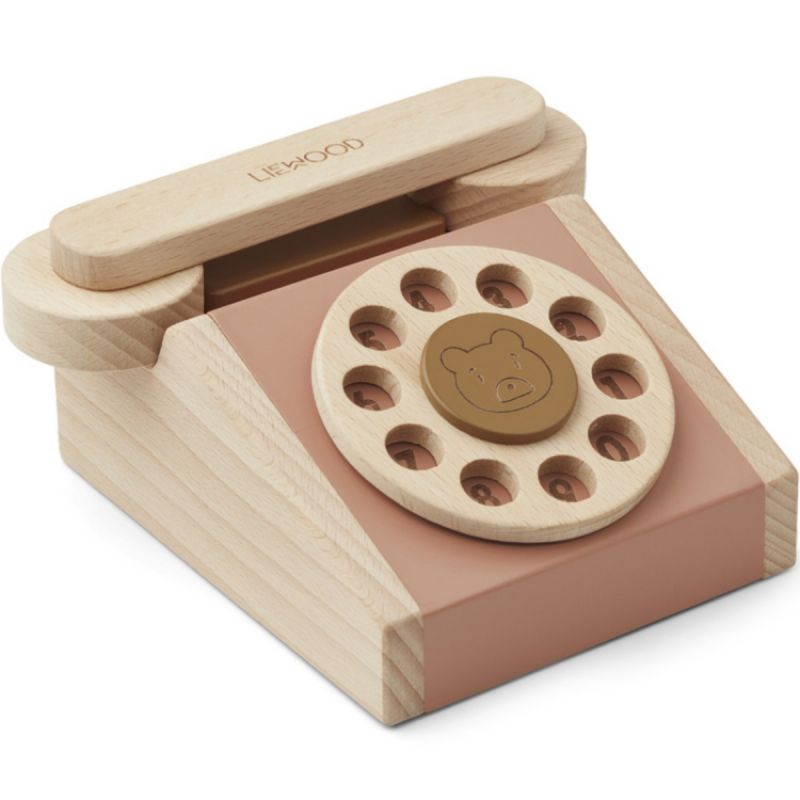 Téléphone en bois Selma Tuscany rose multi mix Liewood