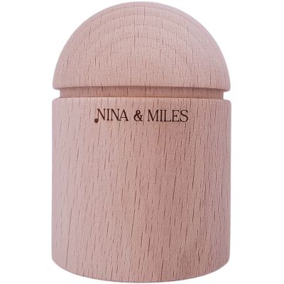 Shaker cylindre en bois (Nina & Miles) - Couverture