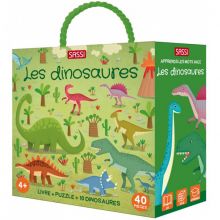 Livre + puzzle Les dinosaures (40 pièces)  par Sassi Junior