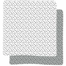 Lot de 2 maxi langes Happy Dots gris (120 x 120 cm)  par Done by Deer