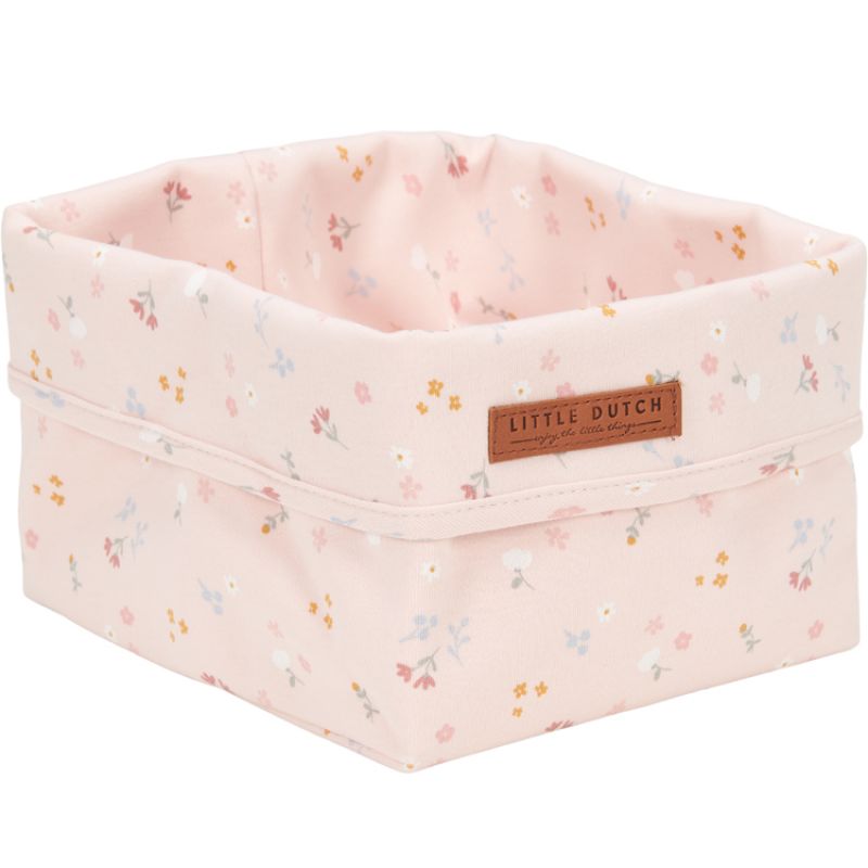 Panier de toilette  Little pink flowers (15 x 15 cm) Little Dutch