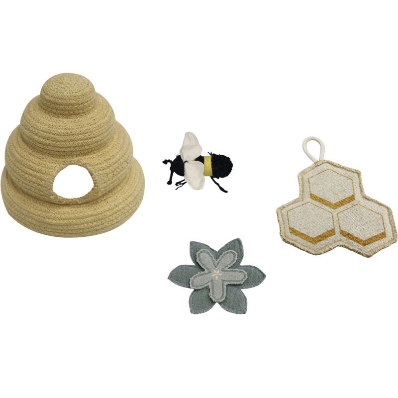 Tapis de jeu lavable Pollinisation avec 4 jouets inclus (90 x 130 cm) Lorena Canals Produit 8