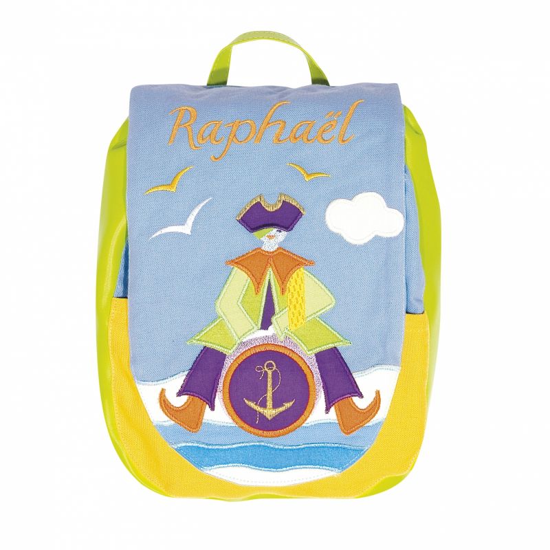 Sac à dos le Pirate personnalisable L'oiseau bateau