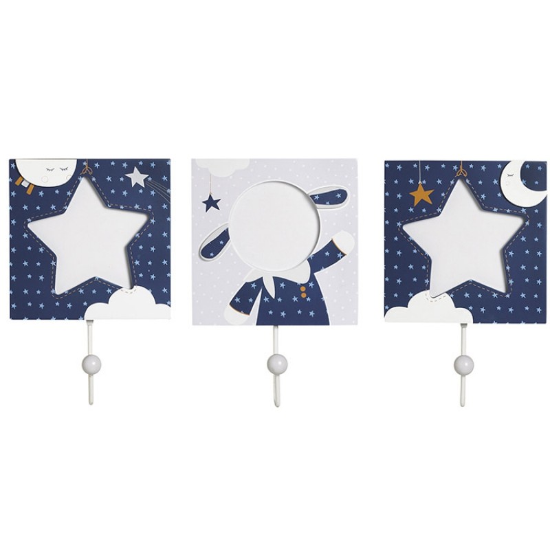 Lot de 3 patères Merlin Sauthon
