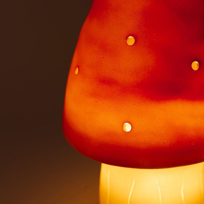 Petite lampe veilleuse champignon Brique Rouge Egmont Toys Ambiance 8