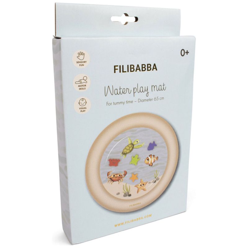 Tapis d'eau pour temps sur le ventre Amis de la mer Filibabba Packaging 6