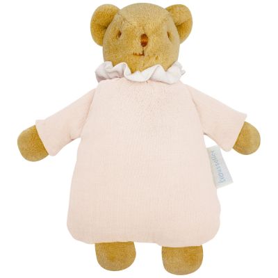 Doudou avec hochet Ours Rose poudré Trousselier