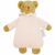 Variation Rose, marron, blanc du produit Doudou avec hochet Ours Rose poudré de la marque Trousselier