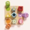 Formes sensorielles arc-en-ciel en bois FSC Le Toy Van Ambiance 4
