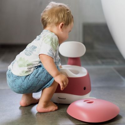 Pot pour bébé Baleine Rose foncé