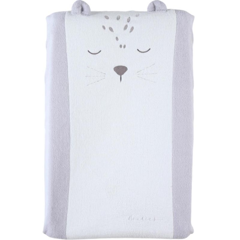 Matelas à langer avec housse grise Babou & Kendi (45 x 67 cm) Noukie's