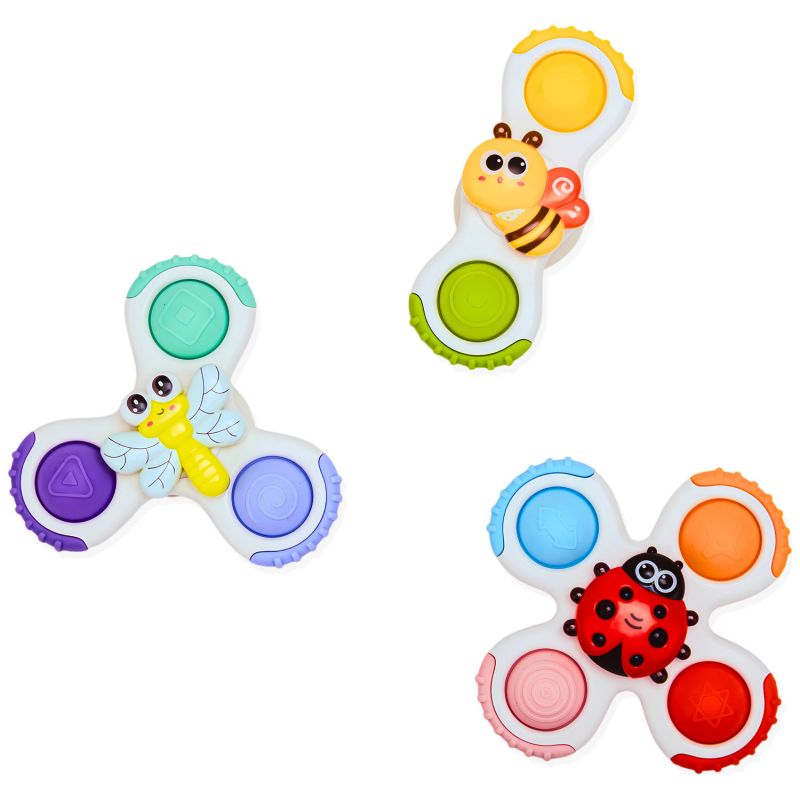 Lot de 3 toupies à ventouse Bo Jungle Produit 1