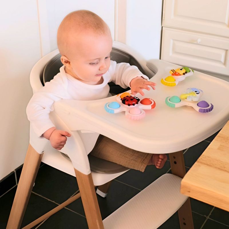 Lot de 3 toupies à ventouse Bo Jungle Ambiance 8