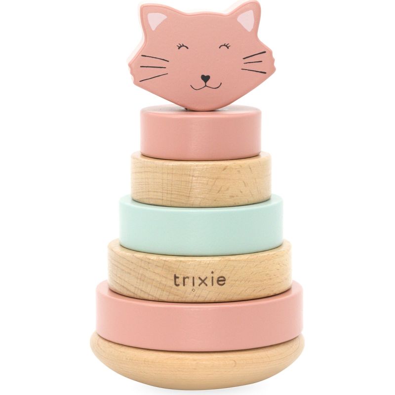 Pyramide à empiler en bois Mrs. Cat Trixie Produit 1 grande taille